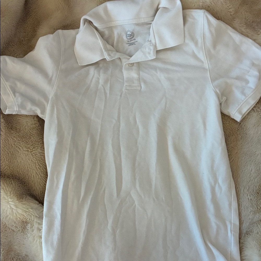 Classic White Kids Polo Shirt